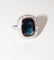 Bague 53 Bague Art Déco Saphir Diamants Platine 58 Facettes 565