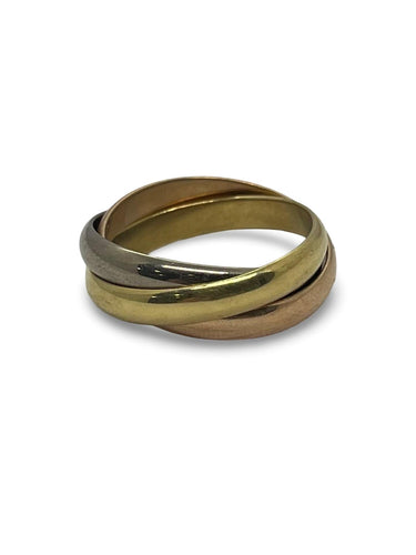 Bague 56 Bague Trinity 3 ors 18K Cartier 58 Facettes 00065401
