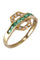 Bague 49 Bague moderne émeraudes et diamants 58 Facettes 085421