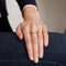 Bague 53.5 Bague ancienne en or avec une perle fine et diamants 58 Facettes P10L3