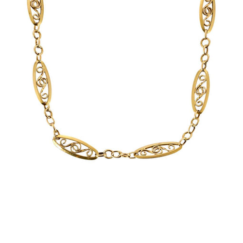 Collier Collier draperie or jaune 58 Facettes RAM28442