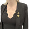 Broche Broche G.NARDI, "Moretto", or jaune, émeraudes, ébène. 58 Facettes 34877