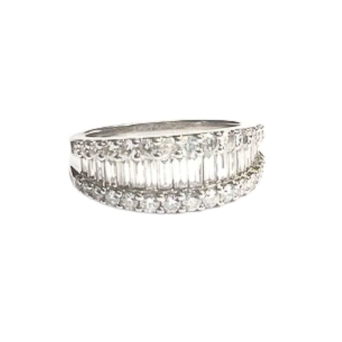 Bague 54 sortija de oro con diamantes 58 Facettes Q210B