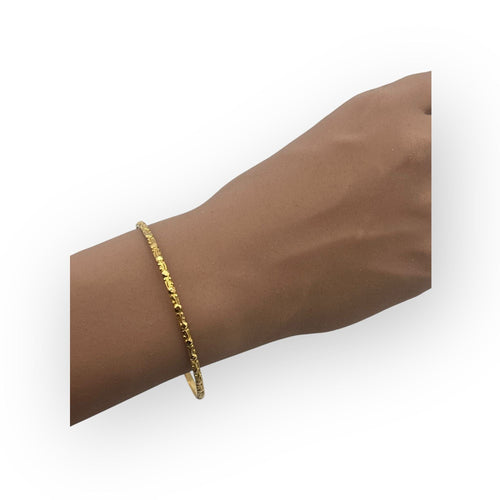 Bracelet Bracelet jonc or jaune à motif 58 Facettes 149057688
