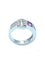 Bague 57 PIAGET. Miss Protocole, bague or blanc, saphir rose et diamants 58 Facettes