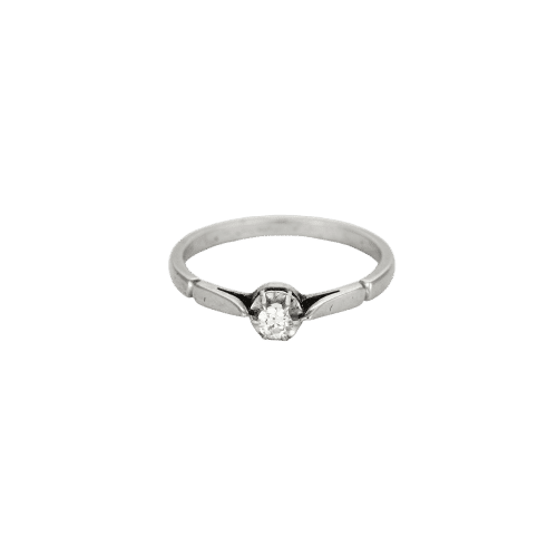 Bague Bague or blanc diamant 58 Facettes