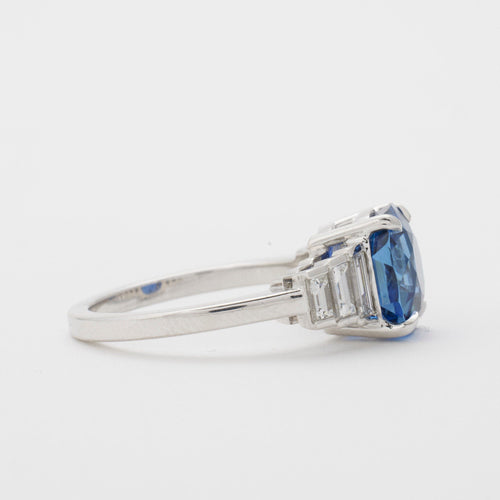 Bague 53 Bague saphir diamants 58 Facettes