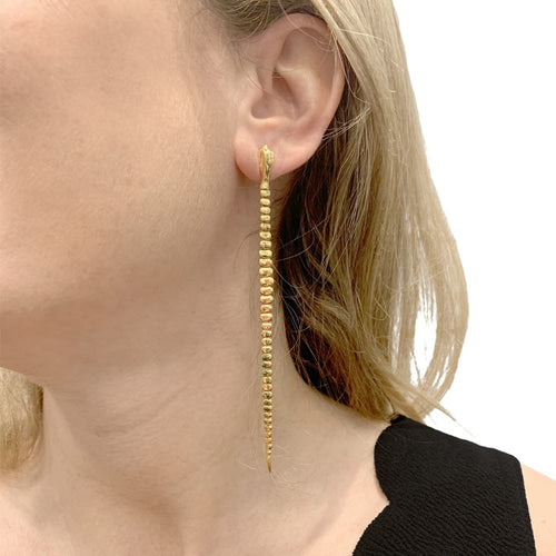 Boucles d'oreilles Boucles d'oreilles TIFFANY & CO x Elsa Peretti, « Snake » », or jaune. 58 Facettes 35090