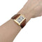 Montre Montre Cartier, "Divan", or jaune, cuir. 58 Facettes 34874