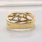 Bague 58 Bague or jaune et diamants 58 Facettes