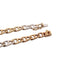 Collier chaine maille gourmette t 90 cm or jaune & or blanc 18k 69.3 gr en 58 Facettes 268458