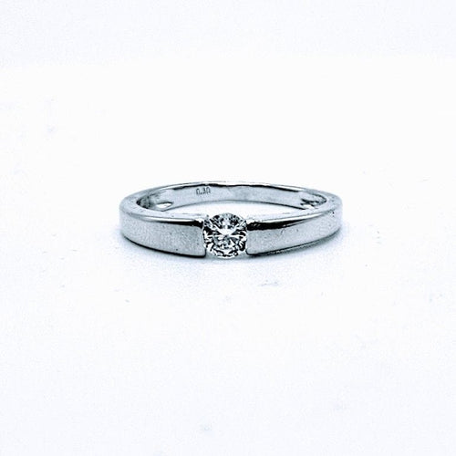 Bague Bague Solitaire Moderne Or gris Diamant 58 Facettes 240 603