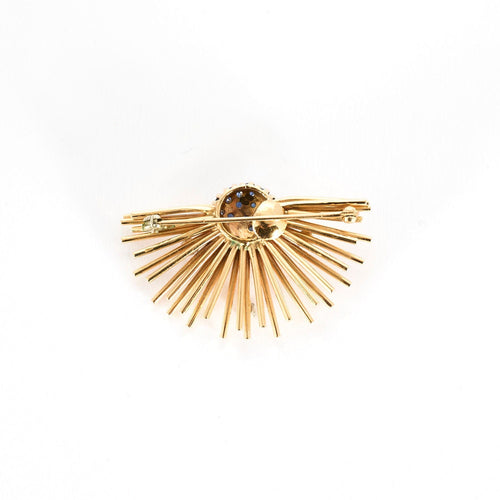Broche Broche or rose, saphir et diamants 58 Facettes GULK228