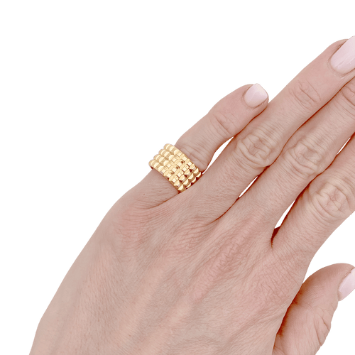 Bague 48 Bague Boucheron "Clou de Paris" or jaune. 58 Facettes 34418