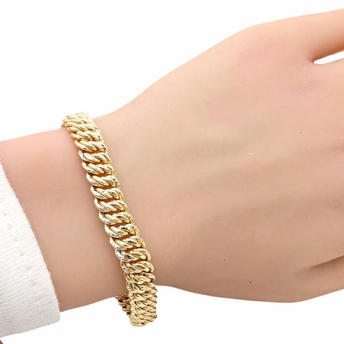 Bracelet Bracelet Maille américaine or jaune 58 Facettes