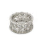 Bague 50 BUCCELLATI - Bague Eternelle Ramage Or Blanc Ciselé Diamants 58 Facettes 240318R