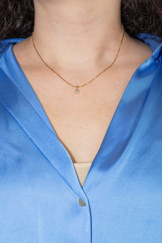 Collier Collier Solitaire Or jaune Diamant 58 Facettes 4360499CN