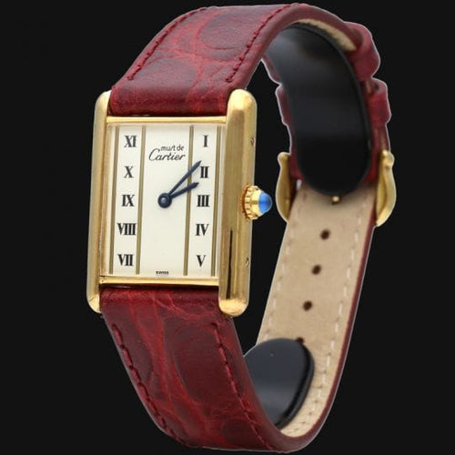 Montre Cartier Montre Must De Cartier Vermeil 58 Facettes MT43334