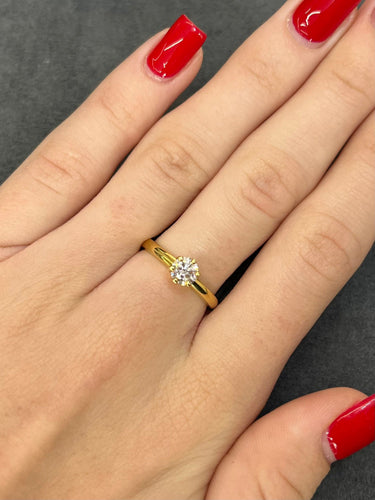 Bague 52 Bague solitaire or et diamant 0,53 ct 58 Facettes 00000201