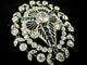Pendentif Broche/Pendentif Art Déco en platine serti de 2,80 carats de diamants et saphirs 58 Facettes