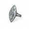 Bague 55 Marquise diamants en or blanc 58 Facettes 146