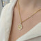 Pendentif Maison Augis - « Médaille d'Amour » en or jaune "Plus qu'hier, moins que demain" 58 Facettes 32664