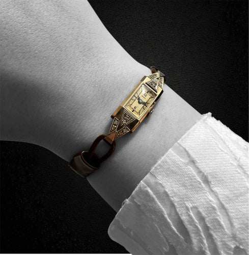 Montre Montre Ardath dame Art Déco 58 Facettes