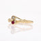 Bague 58 Bague ancienne duo perle fine grenat 58 Facettes 06-130