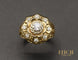 Bague Bague Dôme Fleur Diamants 58 Facettes A10516