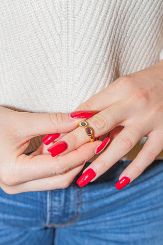 Bague 48 Chaumet Bague Toi et moi Or jaune Saphir 58 Facettes 2899074CN