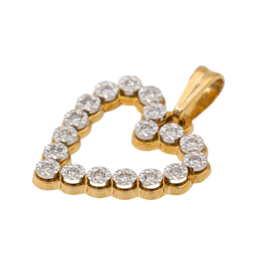 Pendentif Pendentif Coeur Or jaune Diamant 58 Facettes 2962331CN