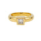 Bague 52 Solitaire Fred Paris diamant princesse, or jaune. 58 Facettes 33668