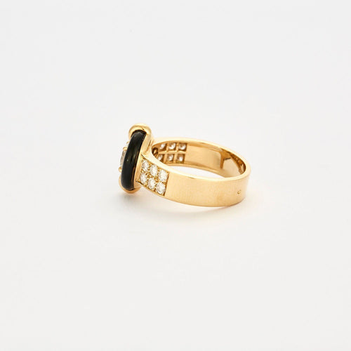 Bague 54.5 MAUBOUSSIN - BAGUE ONYX DIAMANTS 58 Facettes 32600205