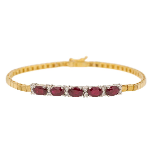 Bracelet Bracelet Or jaune Rubis 58 Facettes 3182202CN