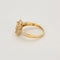 Bague 52 Bague moderniste or jaune et gris et diamants 58 Facettes LAV1685