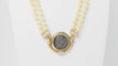Collier Collier pièce de constance II, perle de culture et diamants en or jaune 58 Facettes 33012