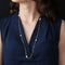 Collier Collier en or perles blanches et roses 58 Facettes 21-159