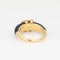 Bague 54 Bague Cartier Double C en diamants et lapis-lazuli, années 1970, 6,75 po, bijou fin signé 58 Facettes G13565