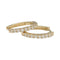 Boucles d'oreilles Paire de petites créoles en or jaune, diamants. 58 Facettes 33575