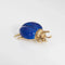 Broche Broche Coccinelle Vintage Émail Bleu Or Jaune 58 Facettes G8607