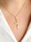Pendentif croix vintage or jaune
