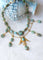 Collier Collier Ancien Néo-Égyptien Or Jaune et Turquoises 58 Facettes