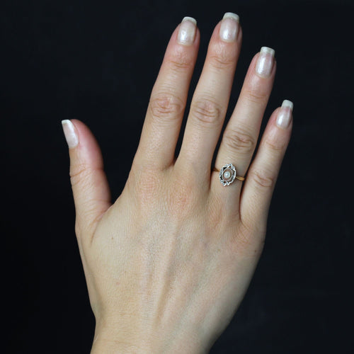 Bague 50 Bague perle fine ancienne or jaune 58 Facettes 25-072A