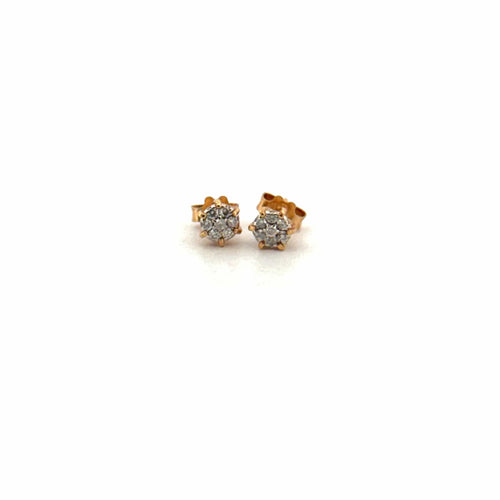 Boucles d'oreilles Puces d'oreilles or jaune Diamants 58 Facettes 2-BOD2-GS37683