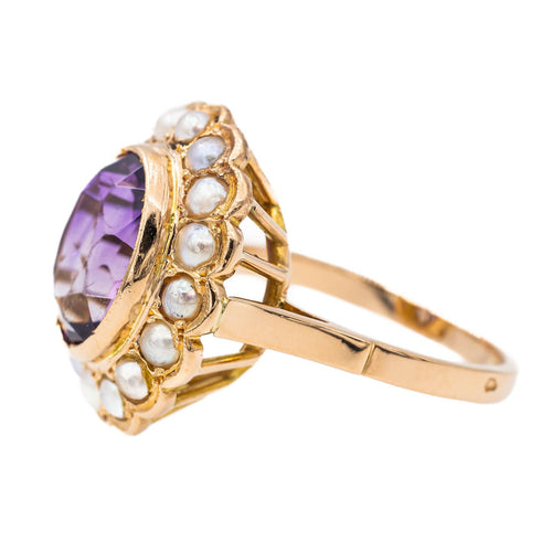 Bague 53 Bague Cocktail Or rose Améthyste 58 Facettes 2871071CN