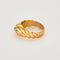 Bague 57,5 Bague jonc or jaune et diamant 58 Facettes ROM1184