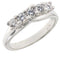 Bague en or blanc 5 diamants