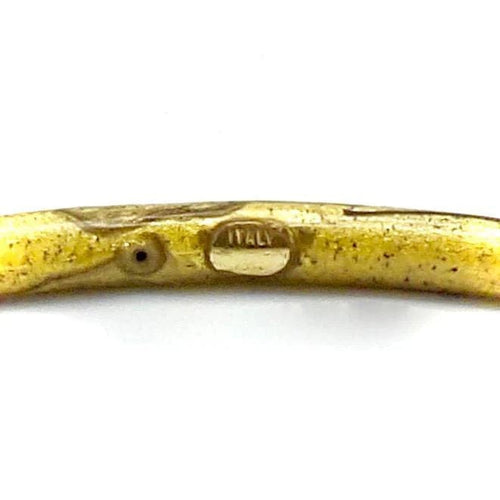 Bracelet SOHO 18K GOLD ENAMEL Golden Calligraphic Stripe Bangle Bracelet 58 Facettes