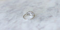 Bague 53 Bague Art Déco diamants or blanc et platine 58 Facettes