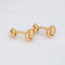 Boutons de manchette CARTIER - Boutons de manchette Trinity Rose jaune, or blanc 58 Facettes G14145